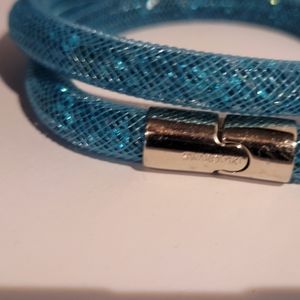 Swarovski blue crystal wrap bracelet